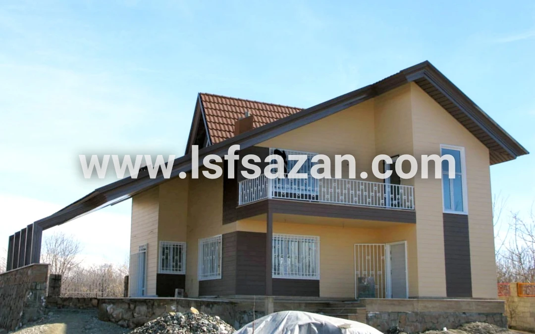 ویلای ال اس اف دوبلکس با سقف دو شیب خاص