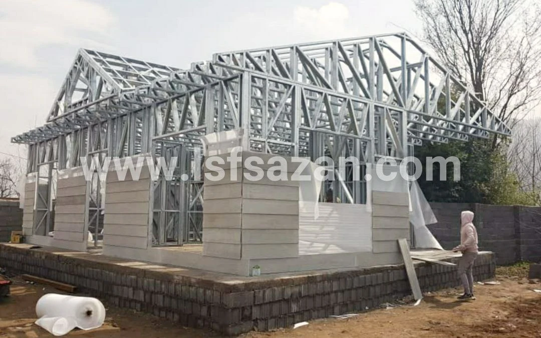 75 متر سازه ال اس اف فلت در لاهیجان