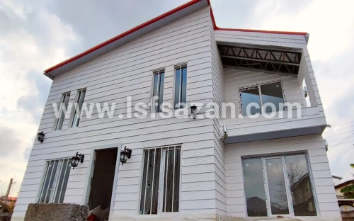 اجرای 85 متر ویلای ال اس اف ارتفاع بلند در نور