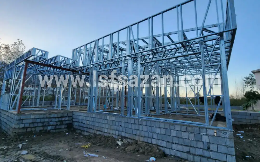 اجرای 120 متر سازه ال اس اف در چابکسر
