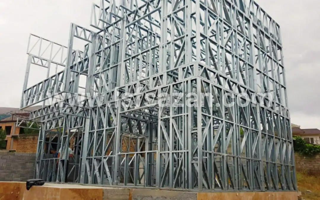 اجرای 120 متر سازه ال اس اف در کلاردشت