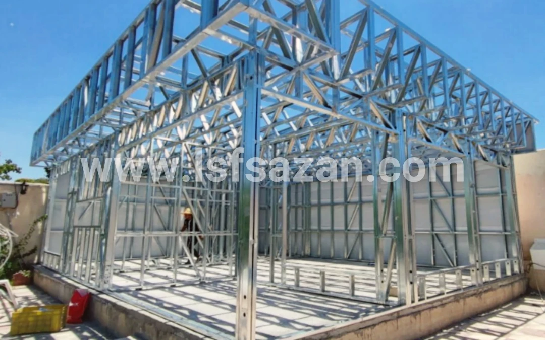 اجرای 75 متر سازه ال اس اف در شهریار