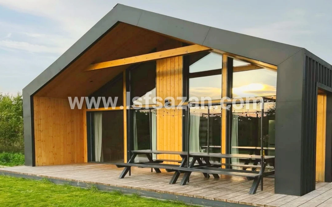 اجرای 100 متر ویلای ال اس اف (lsf) مدرن